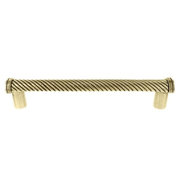 Vicenza Designs Sanzio Collection Designer Antique Brass Bar Pull Handle - Picture 1 of 10